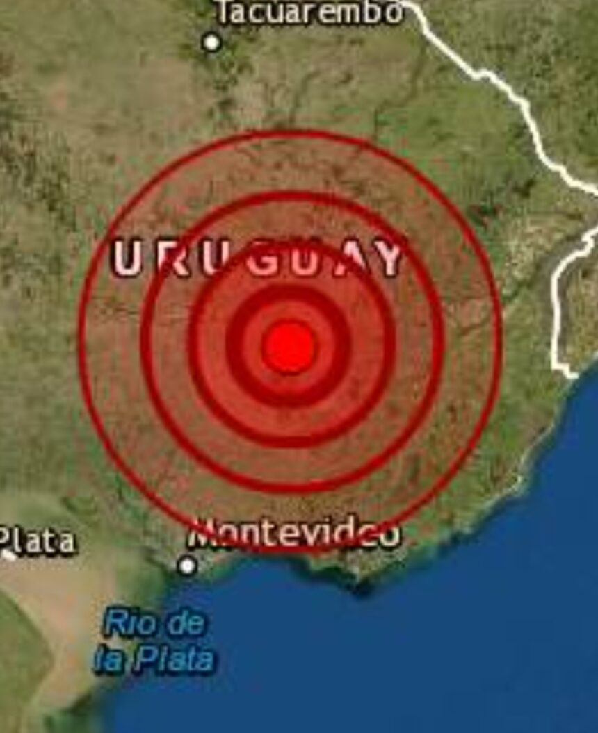 Uruguay registró un sismo de magnitud local de 3,9 en una zona rural