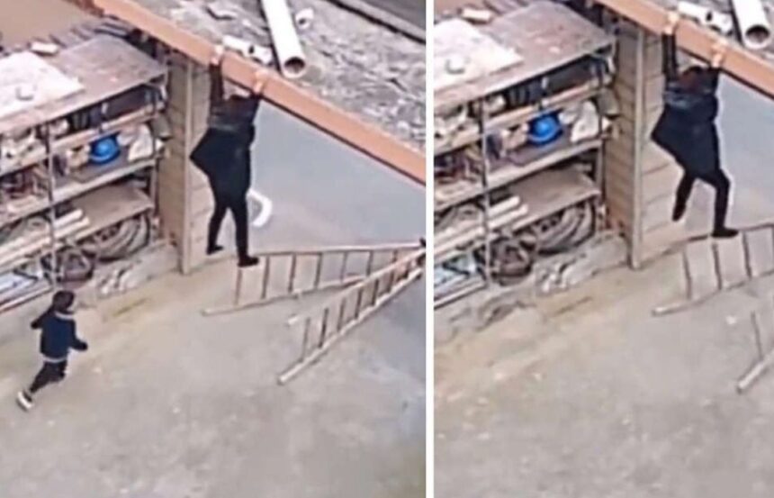 Fuera de Serie :Niño salva a su madre de caer desde un techo