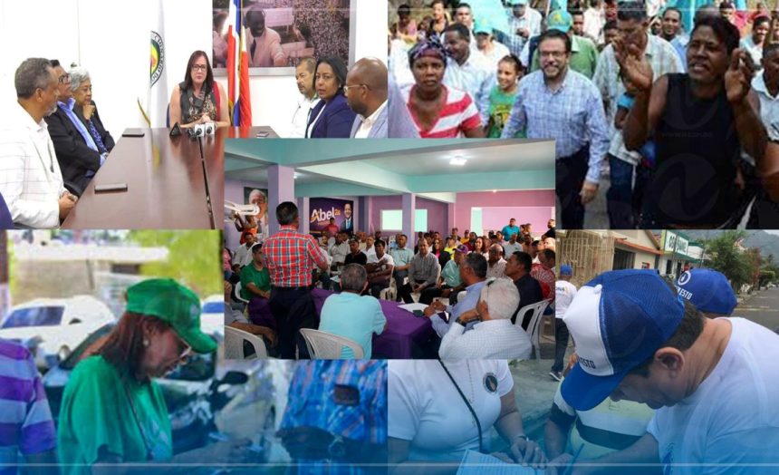 ¡Actividades políticas al granel! PRM, PLD, FP, PRD y AlPais se apoderan del territorio