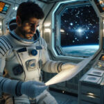 Ilustración de un astronauta preocupado ¡Alerta en el espacio! La disfunción eréctil amenaza a los astronautas POR DIANA OLIVA