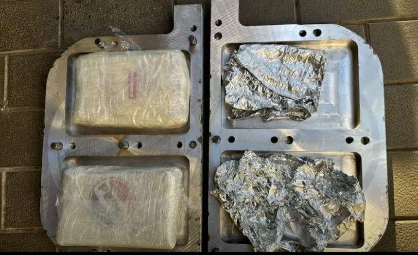 Hallan dos kilos de cocaína ocultos en una pieza de ascensor que iban a enviar a España