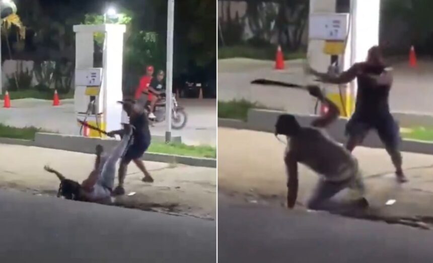 PN investiga pelea entre hombres a machetazos