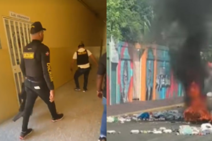 Agentes ingresan a plantel educativo en SFM; detienen a seis estudiantes tras protestas