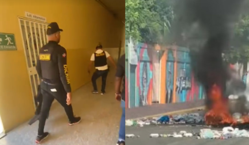 Agentes ingresan a plantel educativo en SFM; detienen a seis estudiantes tras protestas