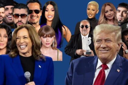 Mayoría de artistas latinos y norteamericanos se inclinan más a favor de Kamala que de Trump