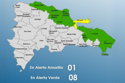 COE mantiene a Samaná bajo alerta amarilla y otras 8 provincias en verde