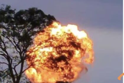 VIDEO: Momento de la erupción de un volcán de lodo en Colombia