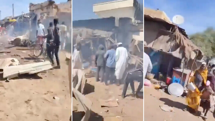 VIDEO: Al menos 100 muertos en un ataque aéreo contra un mercado en Sudán