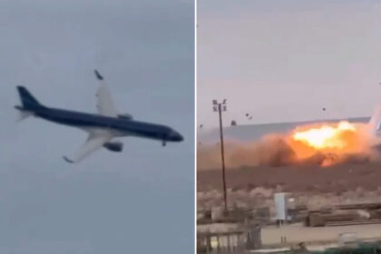 VIDEO: Momento en que el avión se estrella en la pista de un aeropuerto de Kazajistán