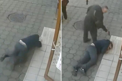 FUERTES IMÁGENES: Video completo del asesinato de un conocido nacionalista ucraniano