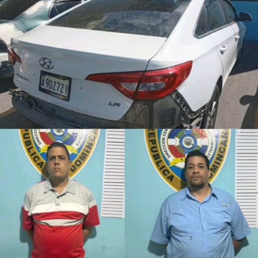 Policía apresa dos sujetos realizaron un atraco en parqueo discoteca de Sosúa