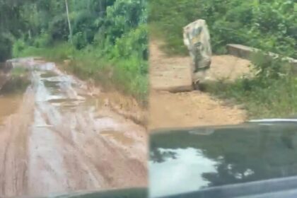 Ciudadanos reclaman reparación de la carretera Sierra de Agua en Bayaguana, Monte Plata