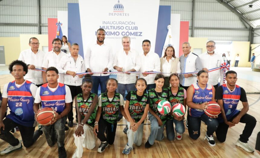 Más de RD$75 millones para el deporte: Abinader entrega multiuso en SFM