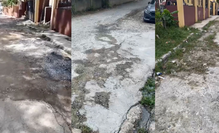 Aunque tienen metro, residentes de Los Alcarrizos se quejan por deterioro de sus calles