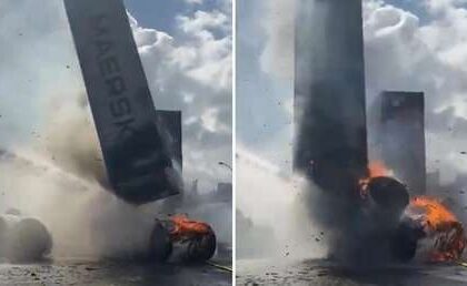 VIDEOS, FOTOS: Contenedores arden en un puerto israelí tras el impacto de un proyectil iraní