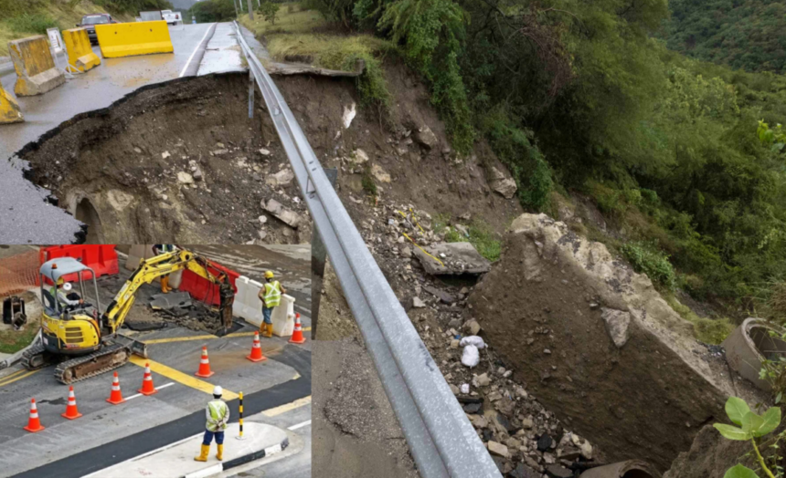 Intervienen de carretera Ocoa por daños estructurales