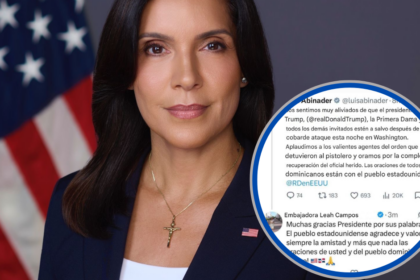 Leah Campos agradece a Abinader por su solidaridad tras incidente contra Trump