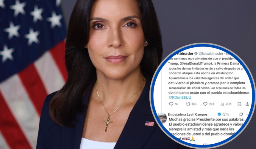 Leah Campos agradece a Abinader por su solidaridad tras incidente contra Trump