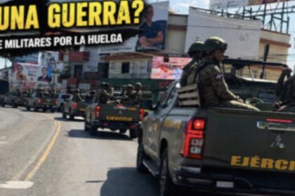 Fuerte despliegue militar en San Francisco de Macorís ante convocatoria de huelga por 24 horas