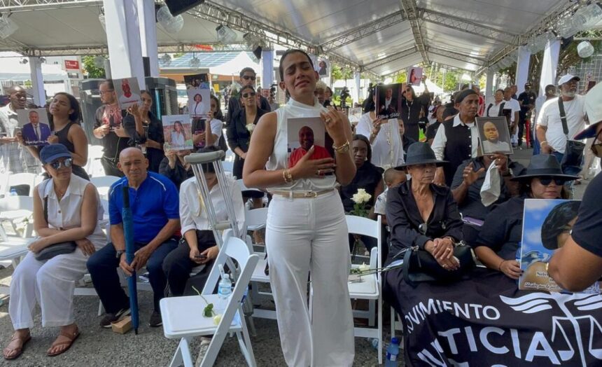 Clamor generalizado por justicia caracterizan actos primer aniversario derrumbe Jet Set