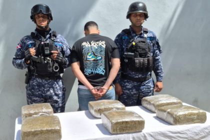 PN ocupa seis paquetes de presunta marihuana y arresta a un hombre en Capotillo