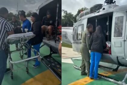 Fuerza Aérea Dominicana evacúa a dos turistas desde el Pico Duarte en operativo aeromédico
