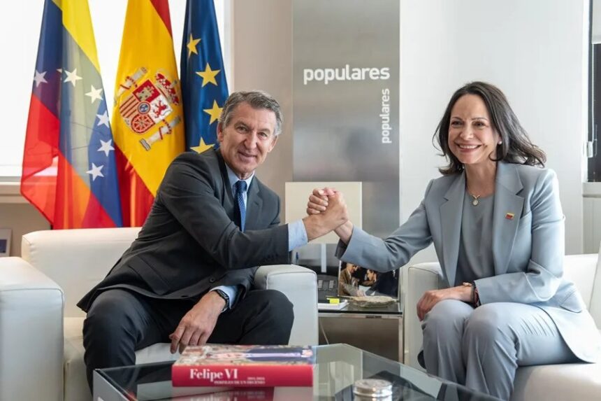 Feijóo pide que María Corina Machado pueda regresar a Venezuela y unas elecciones libres