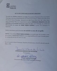 Documento revela que Esmeralda Moronta rechazó ingresar a Casa de Acogida antes de ser asesinada