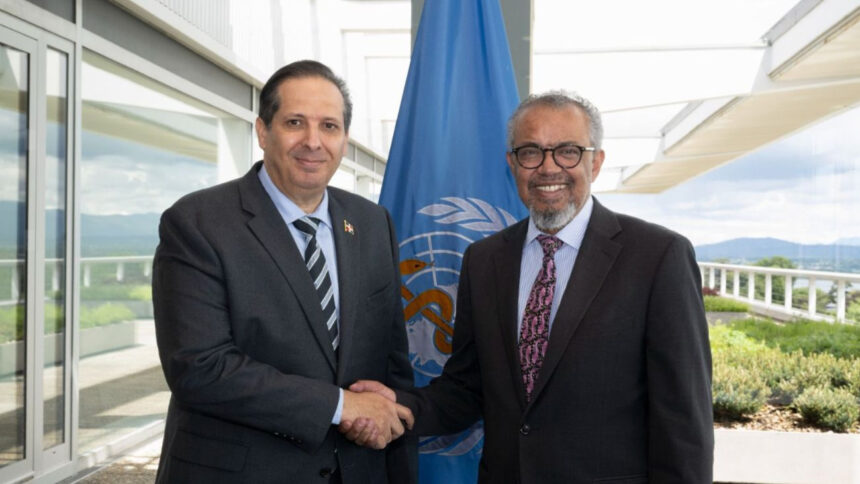 Ministro Víctor Atallah aborda agenda con Tedros Ghebreyesus previo a asumir presidencia de la Asamblea Mundial de la Salud