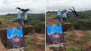 Nuevo VIDEO de la caída mortal al vacío de una mujer a la que los instructores de 'puenting' olvidaron atar