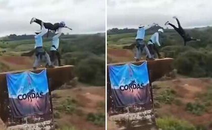 Nuevo VIDEO de la caída mortal al vacío de una mujer a la que los instructores de 'puenting' olvidaron atar