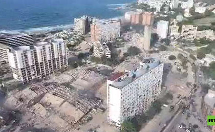 Lo que se quedó de La Guaira, destrozada por los fuertes terremotos (A VISTA DE DRON)