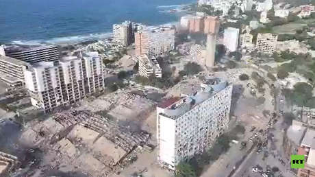 Lo que se quedó de La Guaira, destrozada por los fuertes terremotos (A VISTA DE DRON)