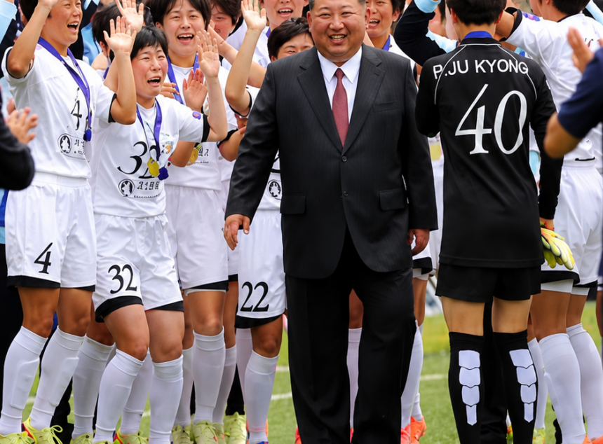 La sorprendente reacción de las campeonas de Asia al encontrarse con Kim Jong-un