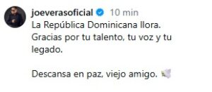 Entre lágrimas y homenajes: artistas despiden a Alex Bueno, “El Mayimbito” de la música dominicana