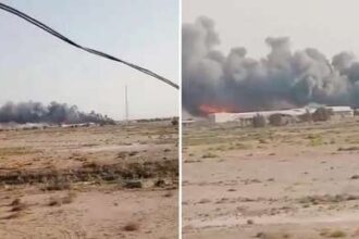 VIDEO: Supuestas imágenes de base estadounidense en llamas en Kuwait ,