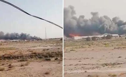 VIDEO: Supuestas imágenes de base estadounidense en llamas en Kuwait ,