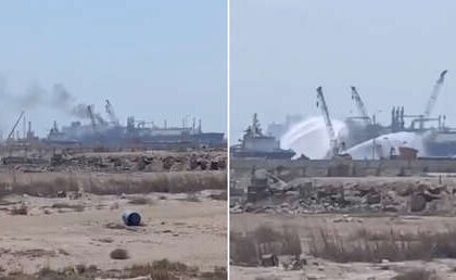 Egipto confirma ataque con dron a un puerto mediterráneo que alcanzó a un buque de EE.UU.
