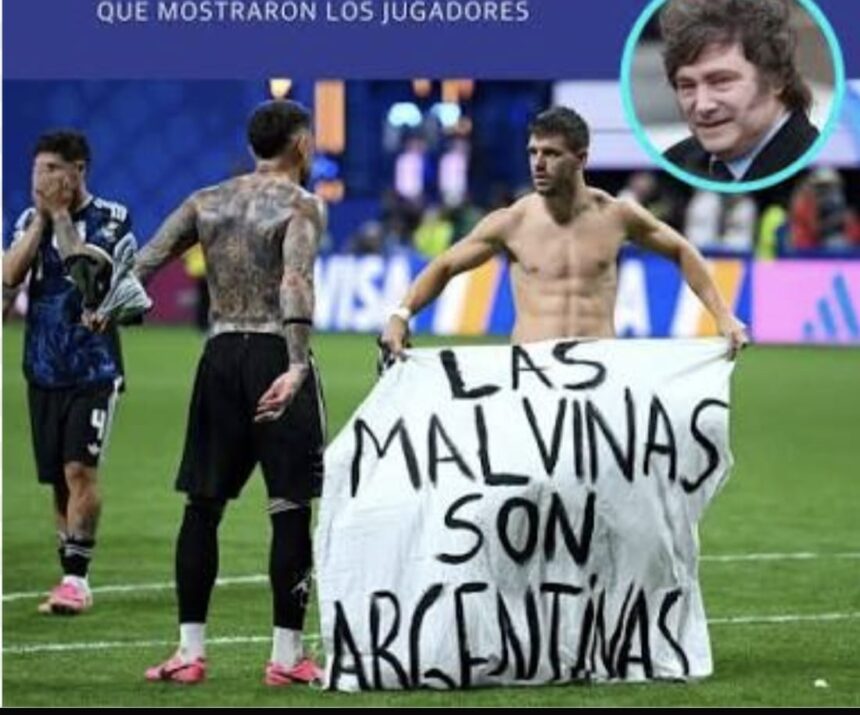Milei se pronuncia sobre la polémica por la bandera de Malvinas en el Mundial