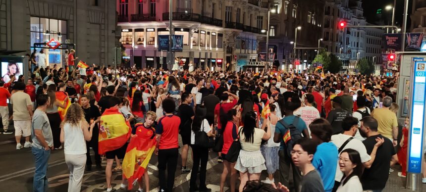Inolvidable Gran Vía: Los instantes eternos del triunfo de la Selección