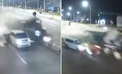 Un camión sin frenos aplasta e incendia cuatro autos y deja varios muertos (VIDEO FUERTE)