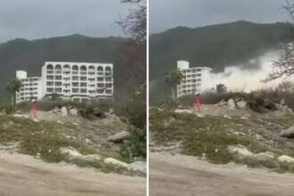 VIDEO: Demolición controlada de uno de los edificios colapsados por los sismos en Venezuela