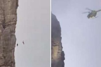 Alpinista queda colgado en el vacío por nueve horas: ¿cómo terminó? (VIDEO)