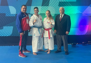 María Dimitrova y Larry Aracena conquistan el oro en kata individual en Santo Domingo 2026