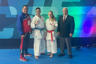 María Dimitrova y Larry Aracena conquistan el oro en kata individual en Santo Domingo 2026