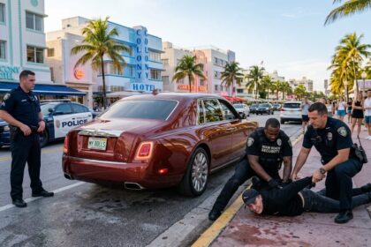 BRUTAL VIDEO: Intenta robarse un auto de lujo con su conductora dentro y sufre las dolorosas consecuencias
