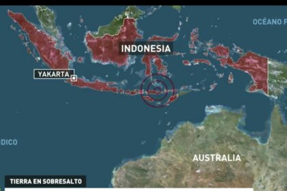 PRIMERAS IMÁGENES tras el potente sismo de 7,7 en Indonesia