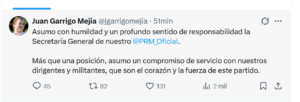 Escogen a Gloria Reyes en la secretaría de organización del PRM