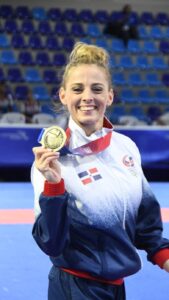 María Dimitrova, la leyenda del karate dominicano, se despide con un histórico séptimo oro Centroamericano