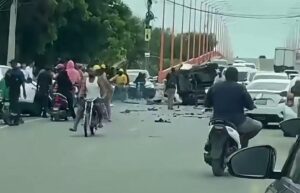 Registran accidente de tránsito en puente Higuamo, en SPM